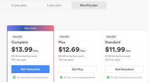 NordVPN Monthly Pricing