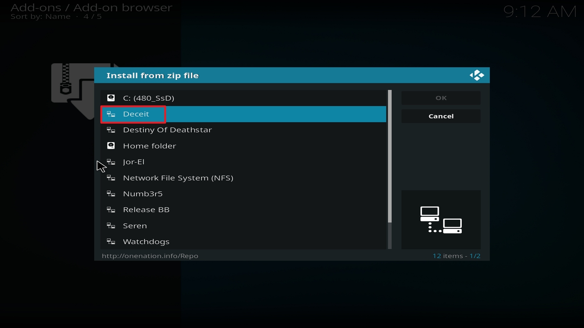 Step 17 Installing Deceit on Kodi