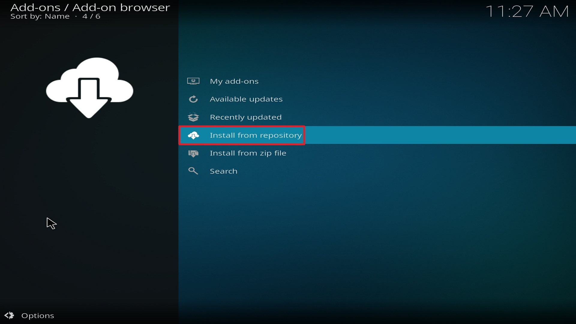 Step 19 Installing Release BB on Kodi