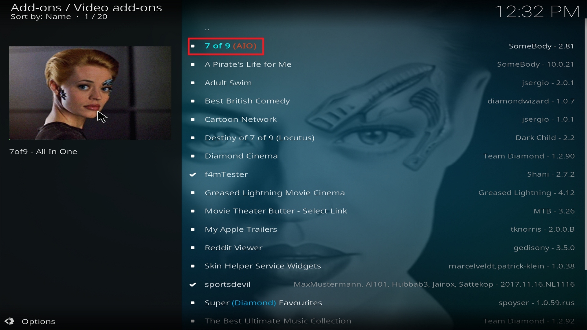 Step 22 Installing 7 of 9 on Kodi