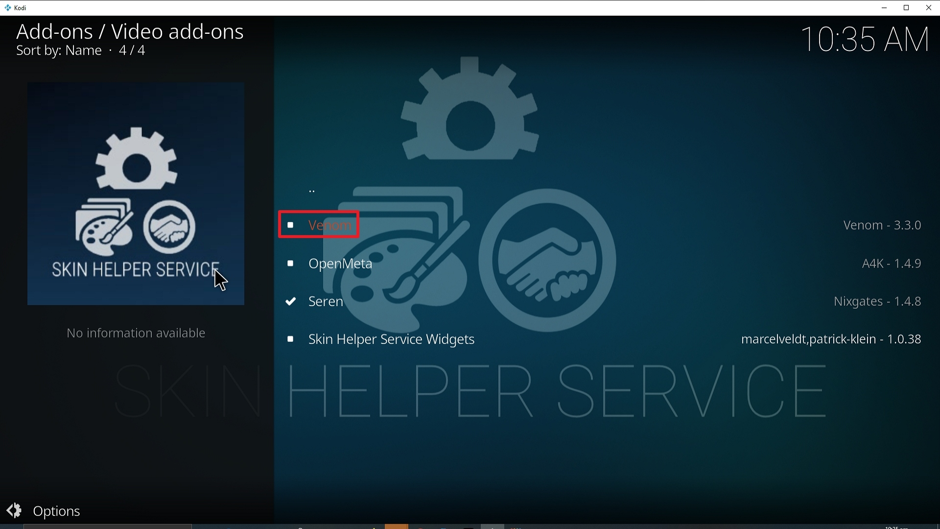 Step 22 Installing Venom Kodi addon on Kodi