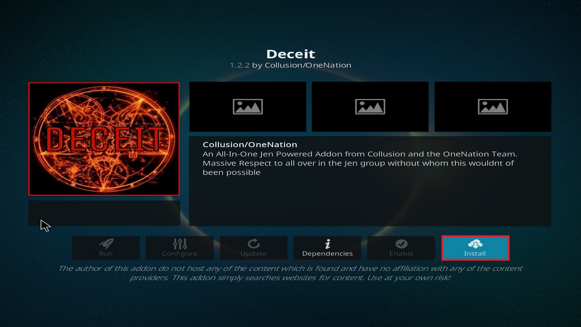 Step 23 Installing Deceit on Kodi