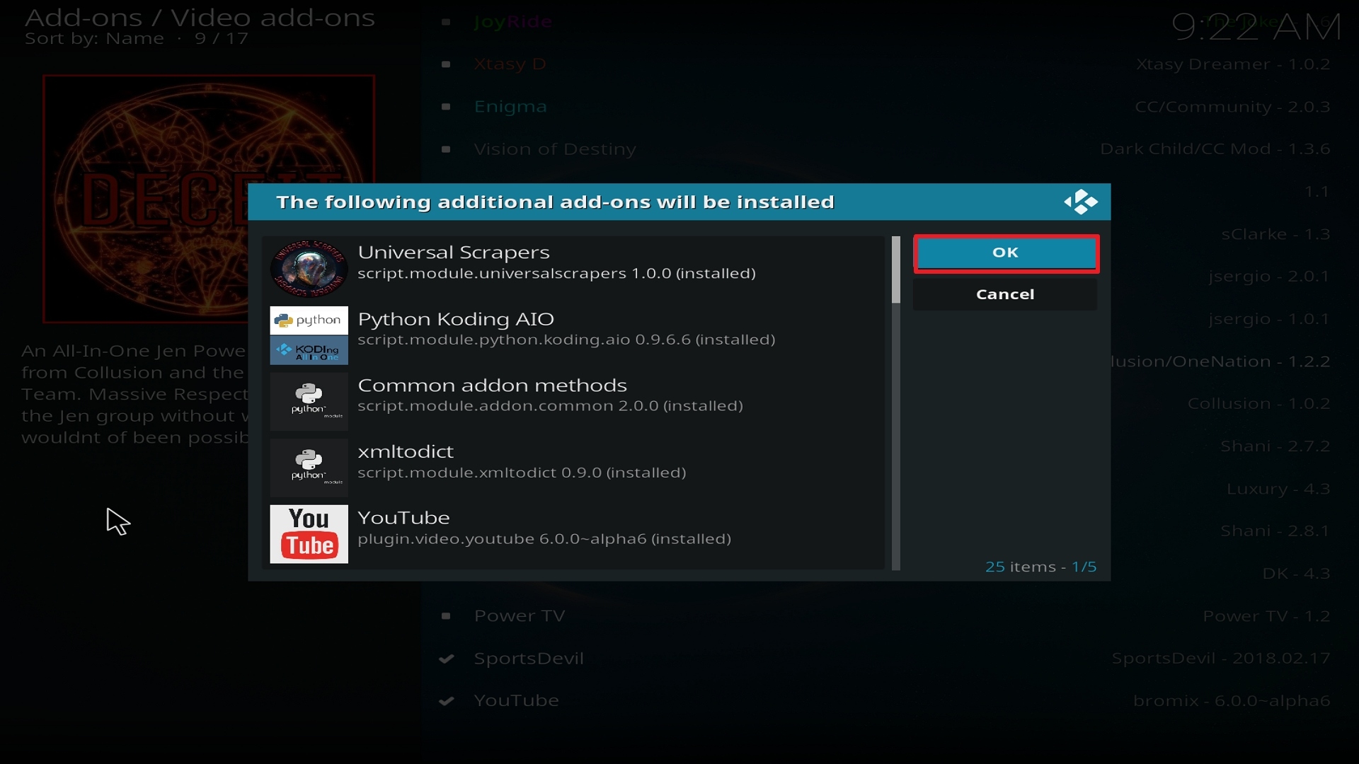 Step 24 Installing Deceit on Kodi