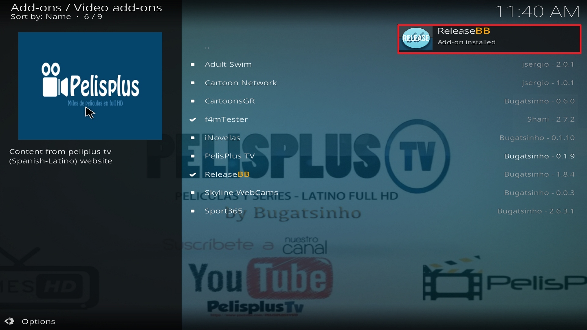 Step 25 Installing Release BB on Kodi