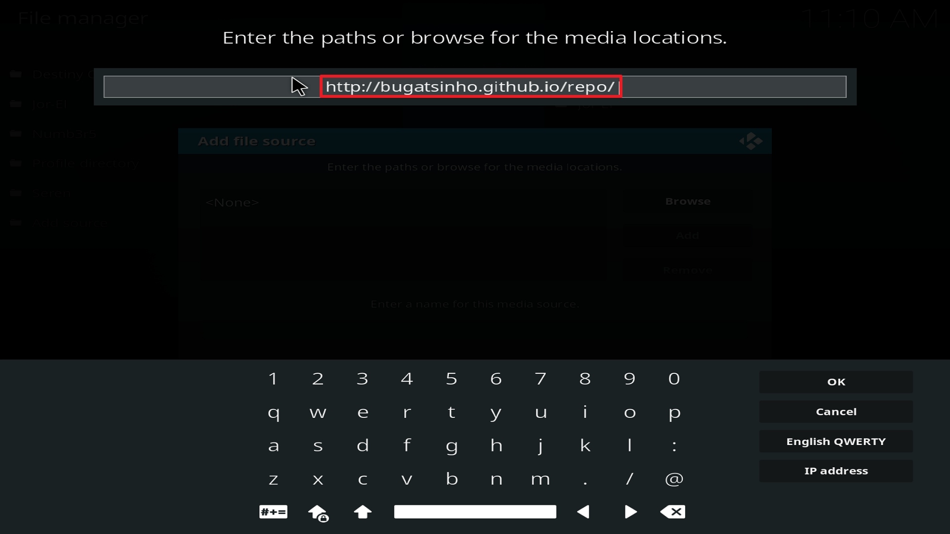 Step 9 Installing Release BB on Kodi
