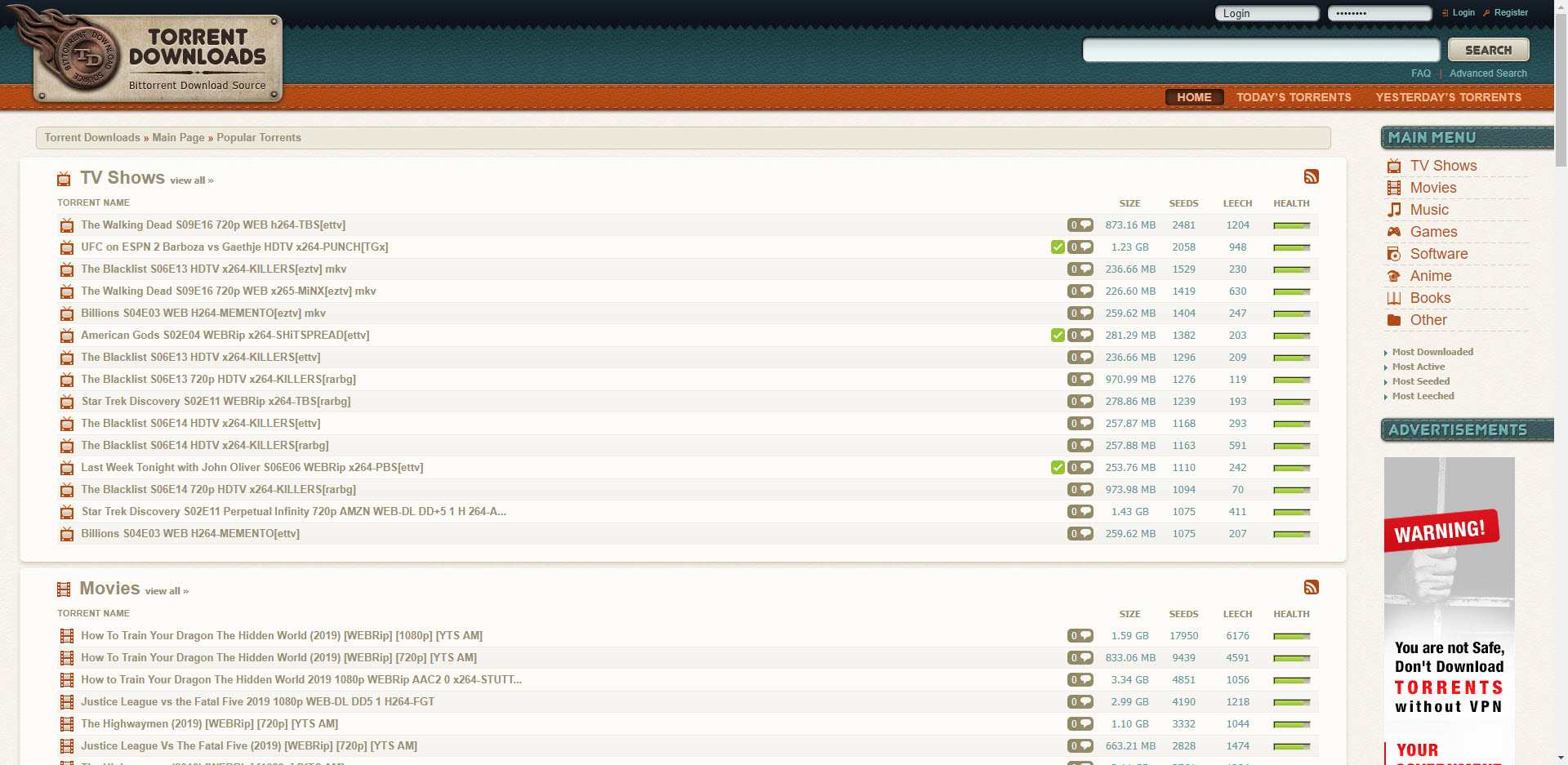 Torrent Downloads Image