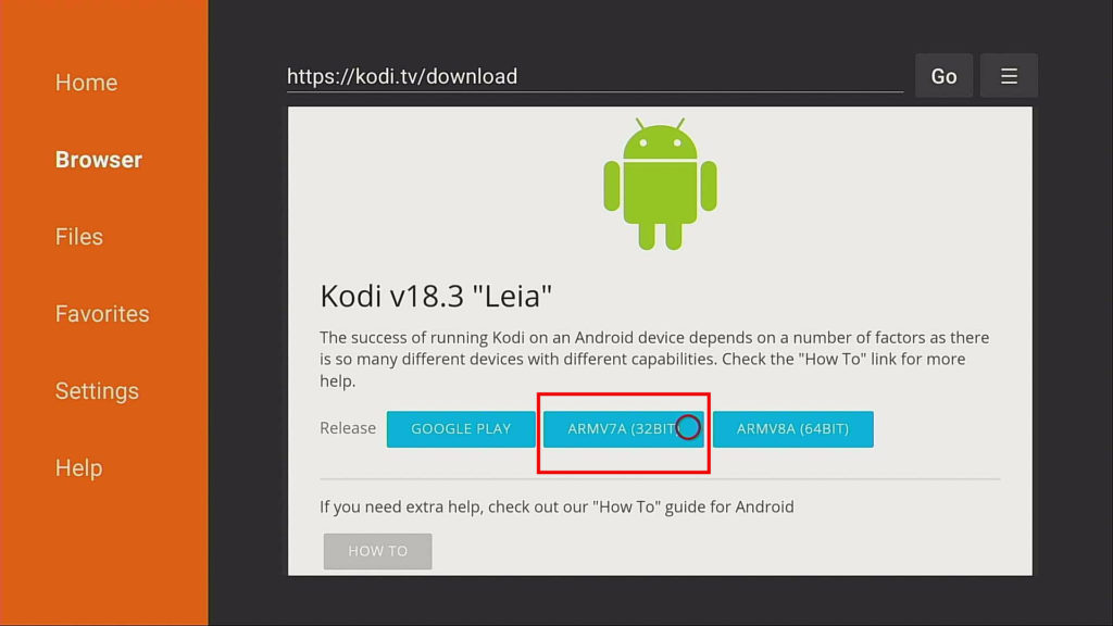 kodi 32 bit arm download on firestick