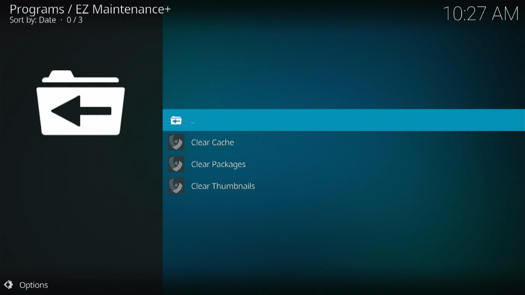 Step 27 Clear Cache On Kodi
