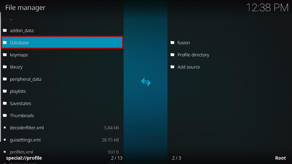 Step 4 Clear Database On Kodi