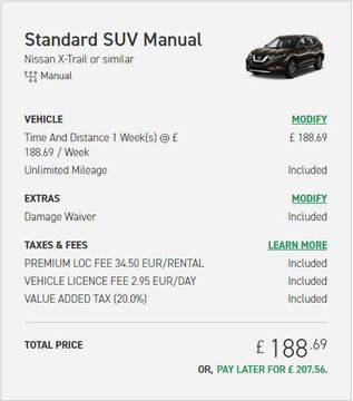 enterprise car rental price uk