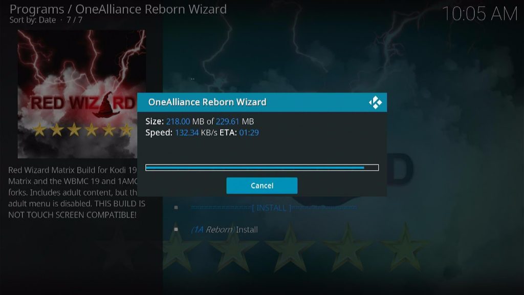 Step 30 How to Install Red Wizard Matrix Kodi Build