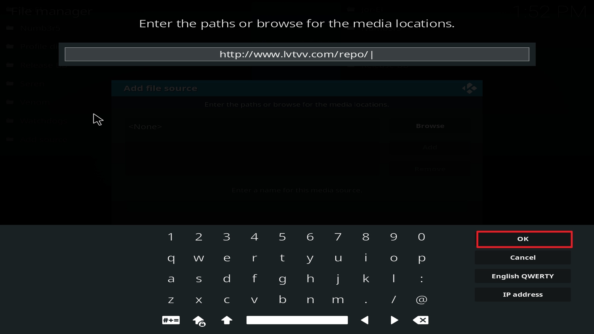 Step 10 Installing Yoda on Kodi