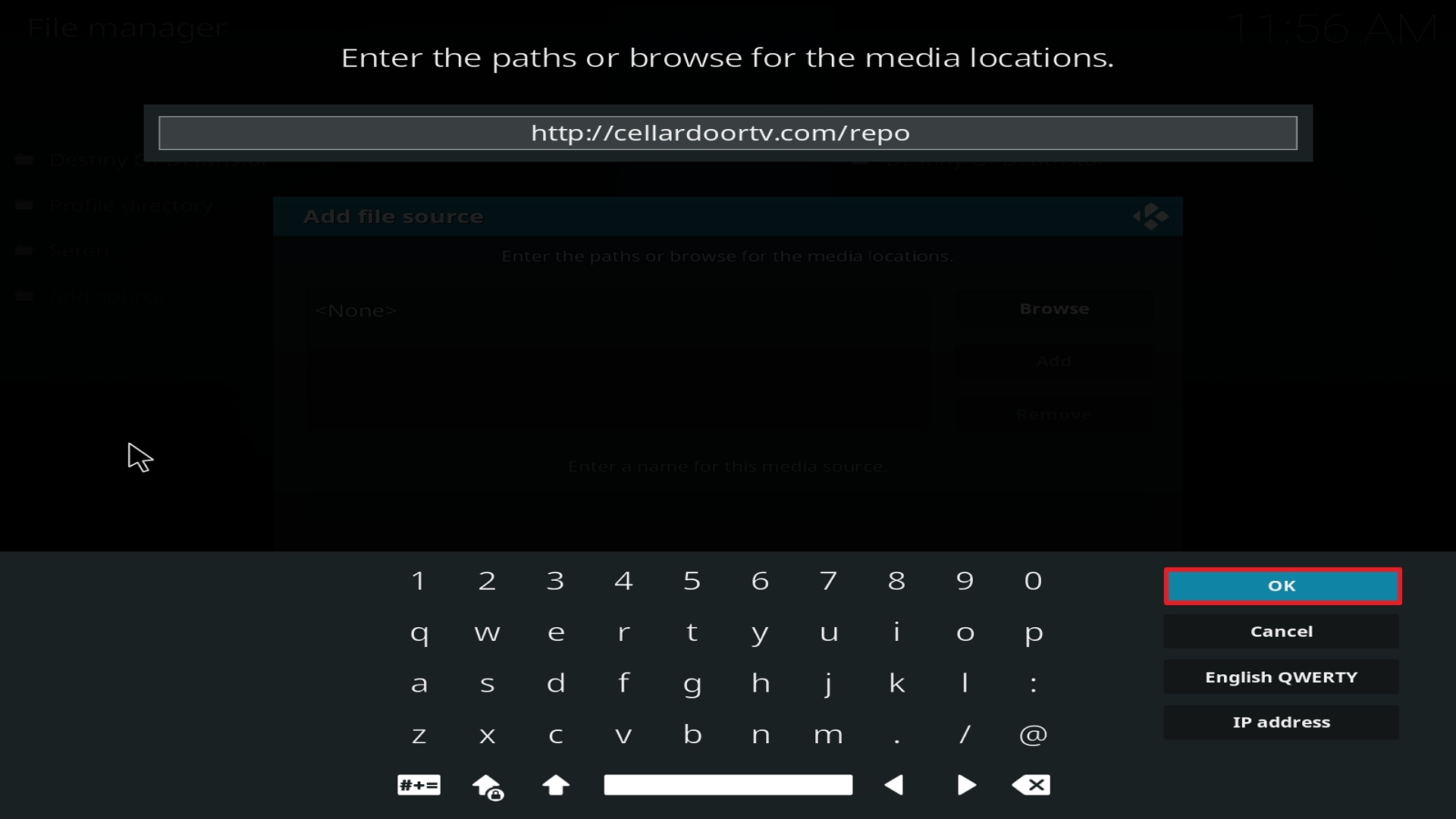 Step 10 Installing Numb3r5 on Kodi