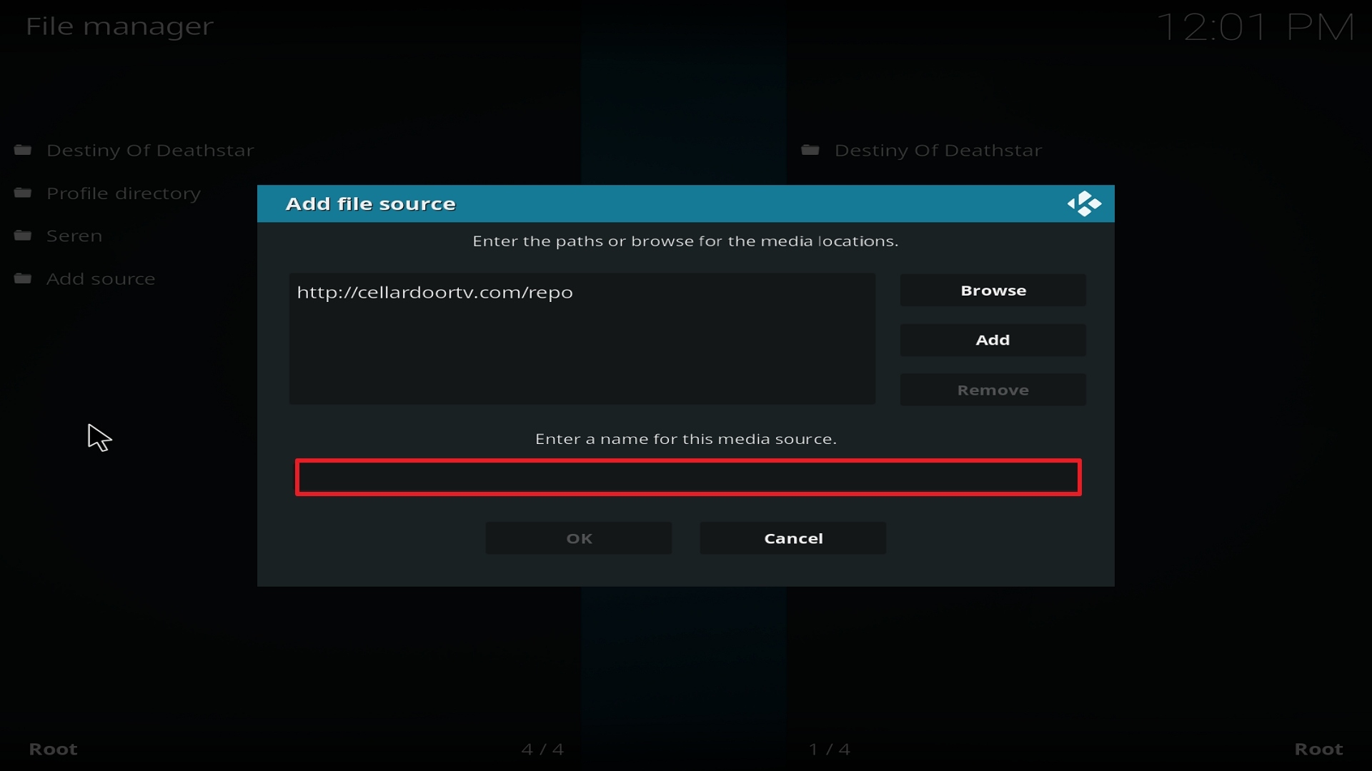 Step 11 Installing Numb3r5 on Kodi