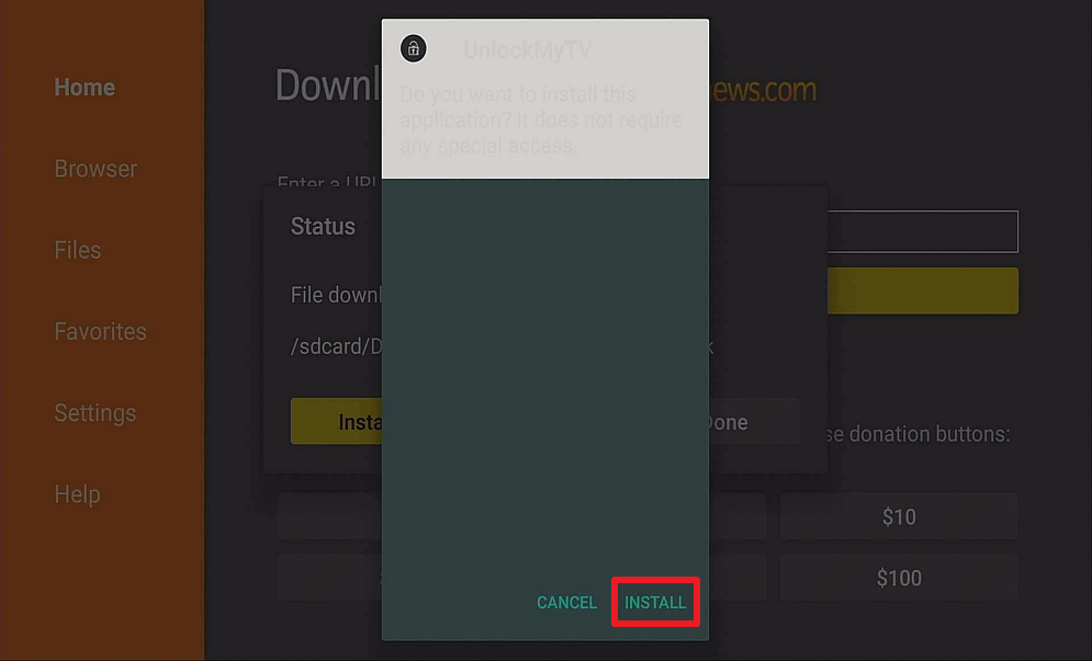 Step 13 Install Unlockmytv on firestick
