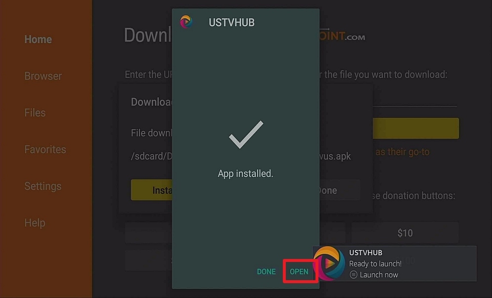 Step 14 Install USTV Hub on Firestick