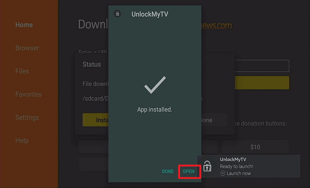 Step 14 Install Unlockmytv on firestick