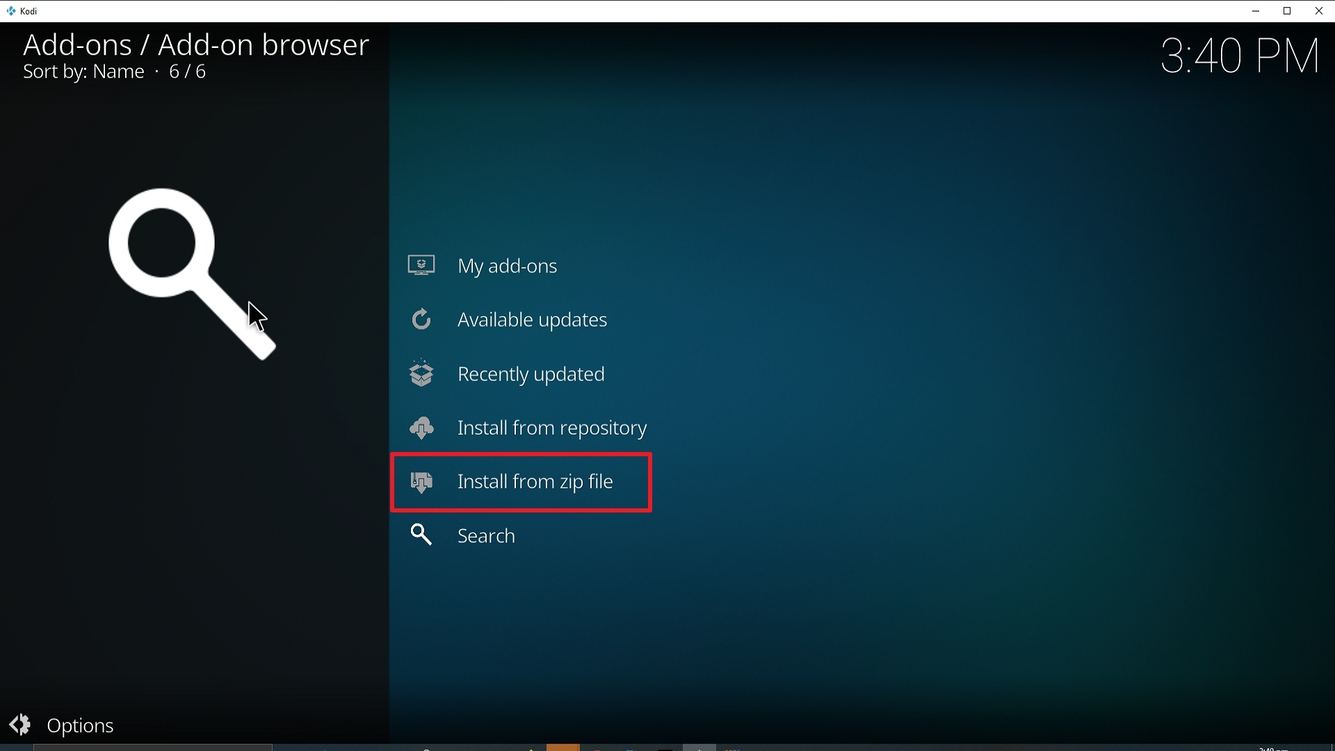 Step 16 Installing Jor-El on Kodi