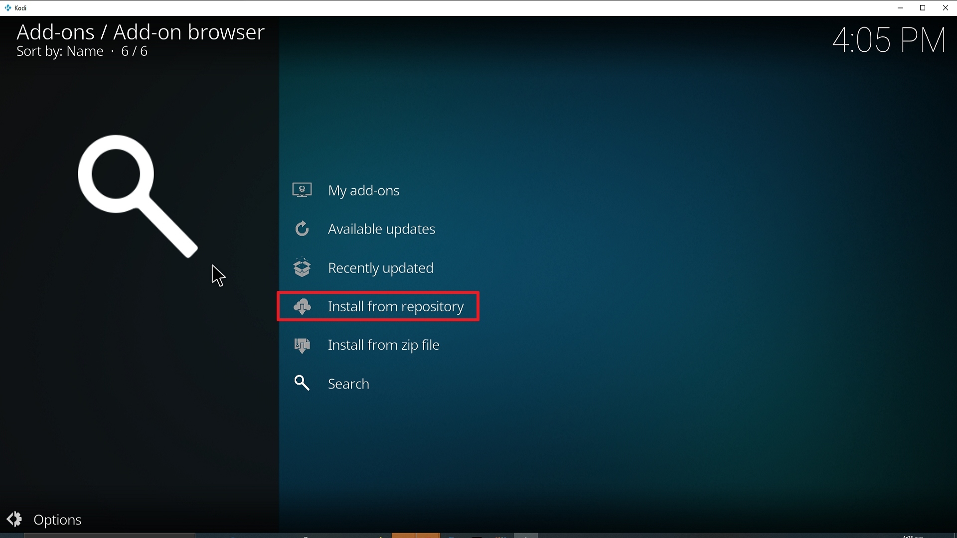 Step 19 Installing Jor-El on Kodi
