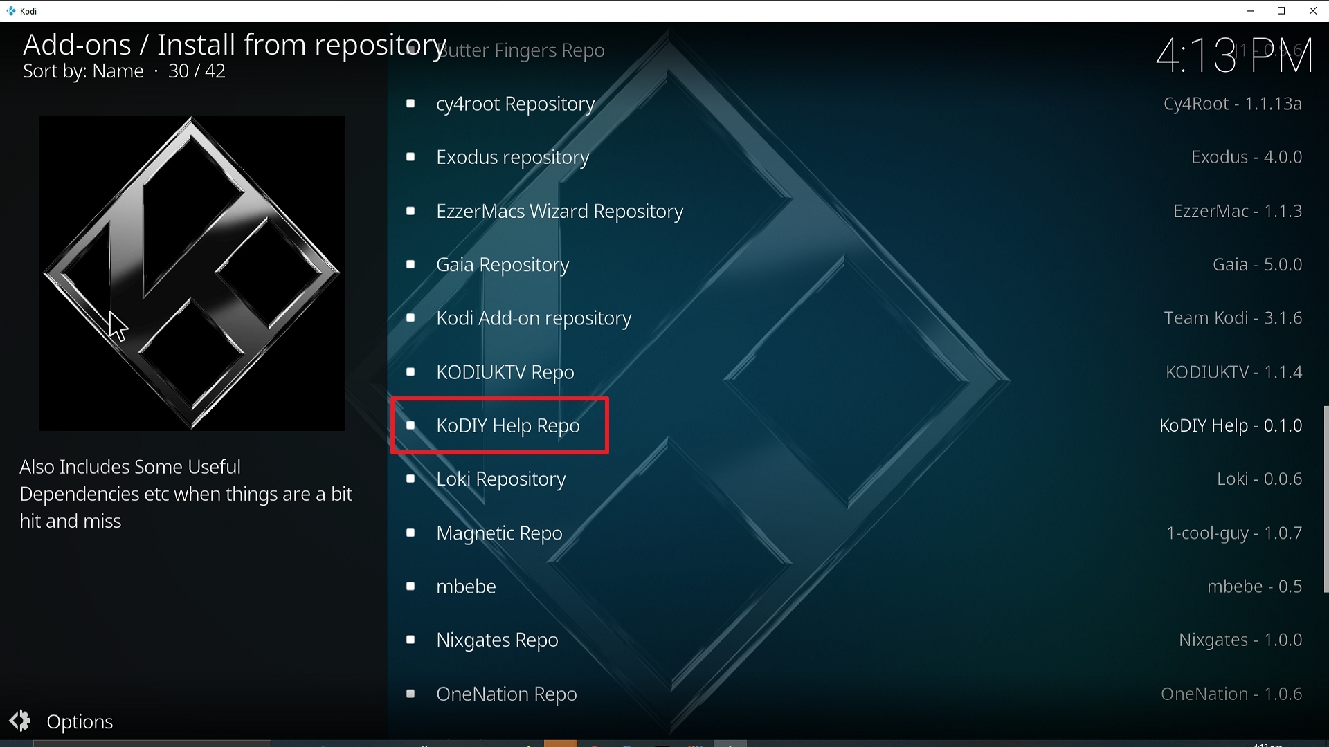 Step 20 Installing Jor-El on Kodi