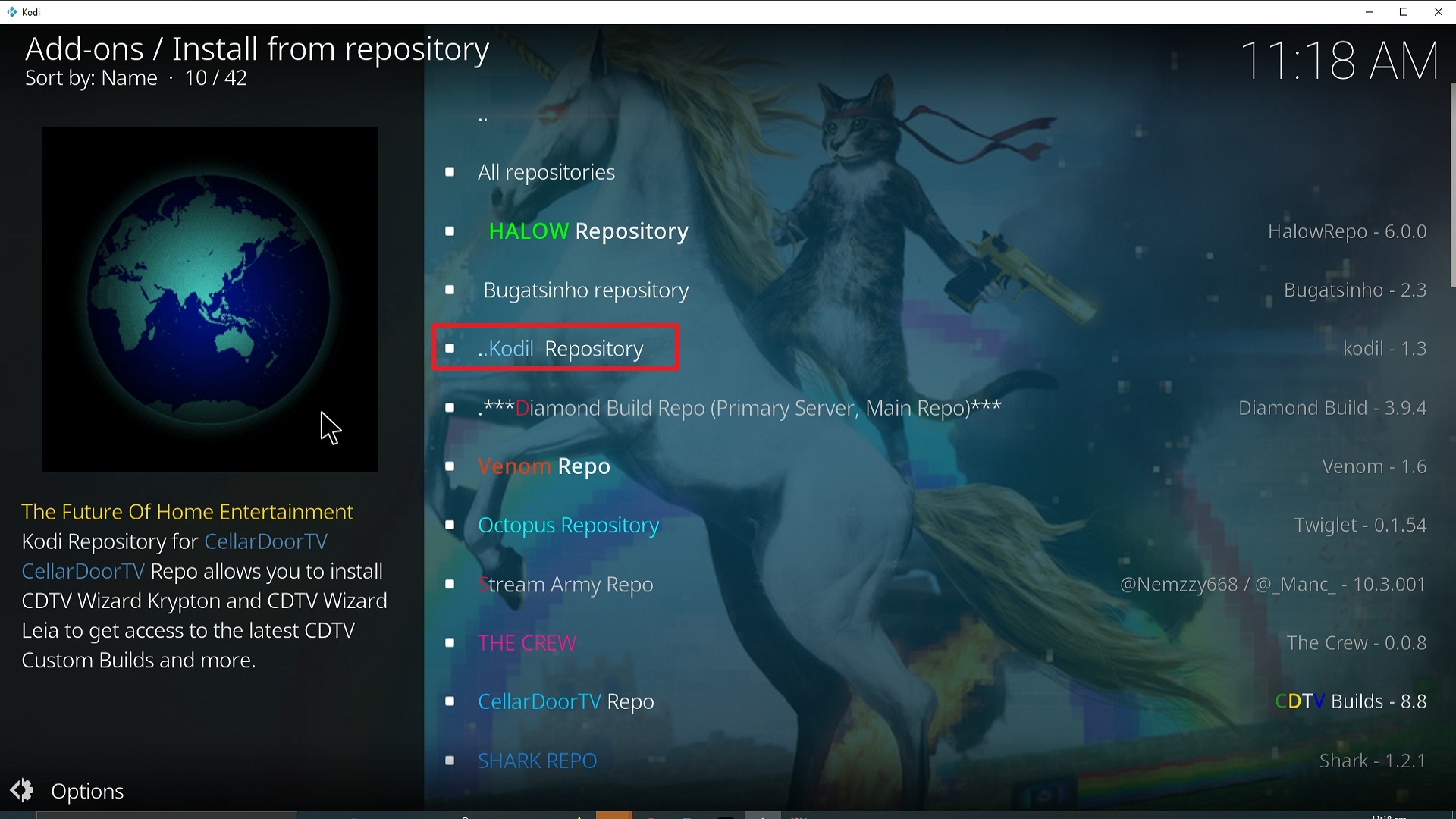 Step 20 Installing Yoda on Kodi