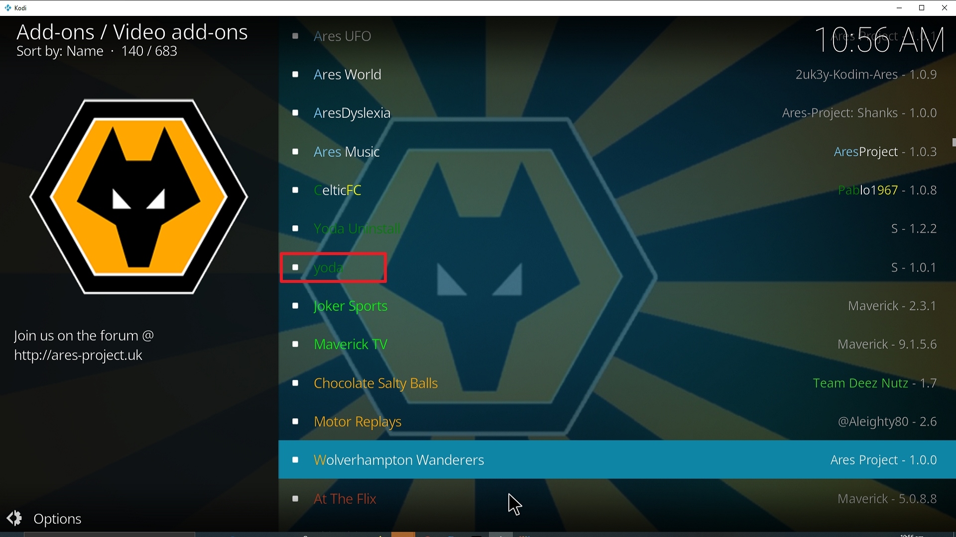 Step 22 Installing Yoda on Kodi