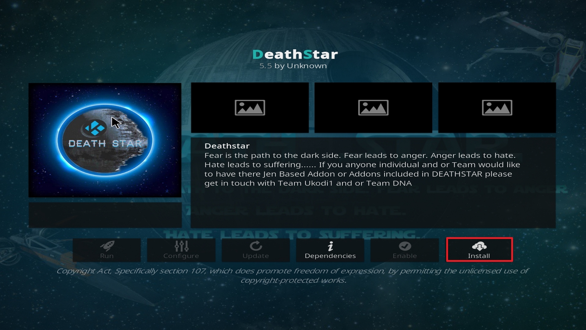Destiny of Deathstar install step 23