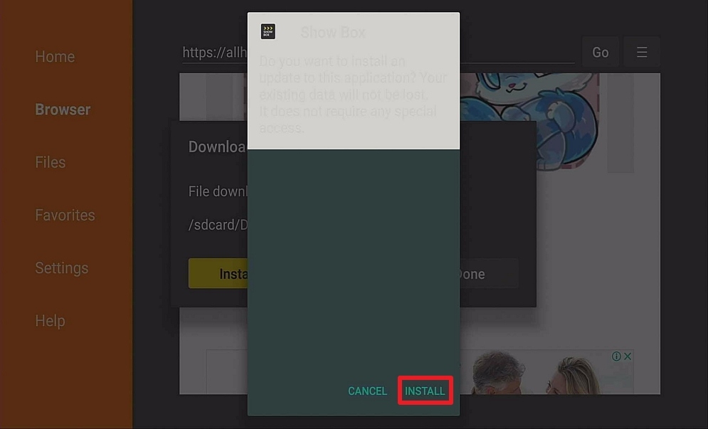 Step 15 Install Showbox on Firestick