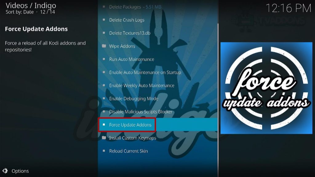 Step 27 Update Your Add Ons