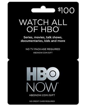 hbo now gift card