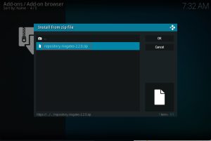 install seren on kodi step 18