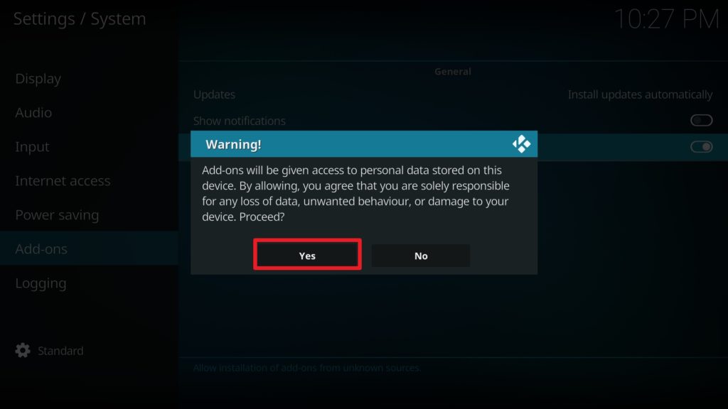 Step 5 Installing Fusion TV Repo addon on Kodi