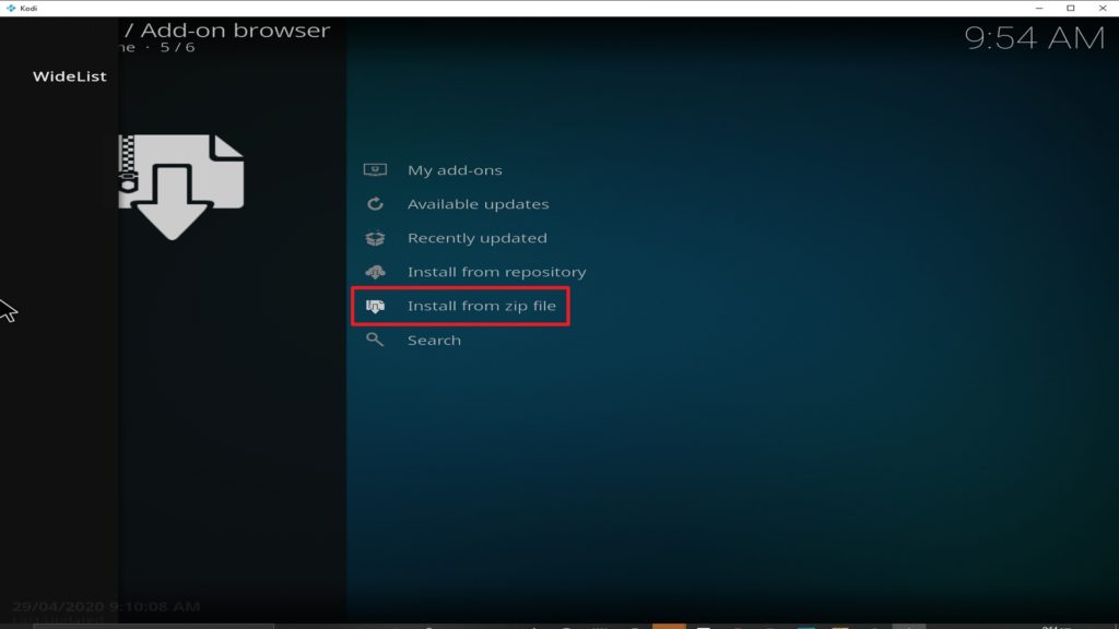 Step 16 Installing fusion addon on Kodi