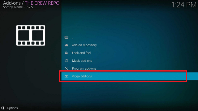 Install The Crew Addon on Kodi