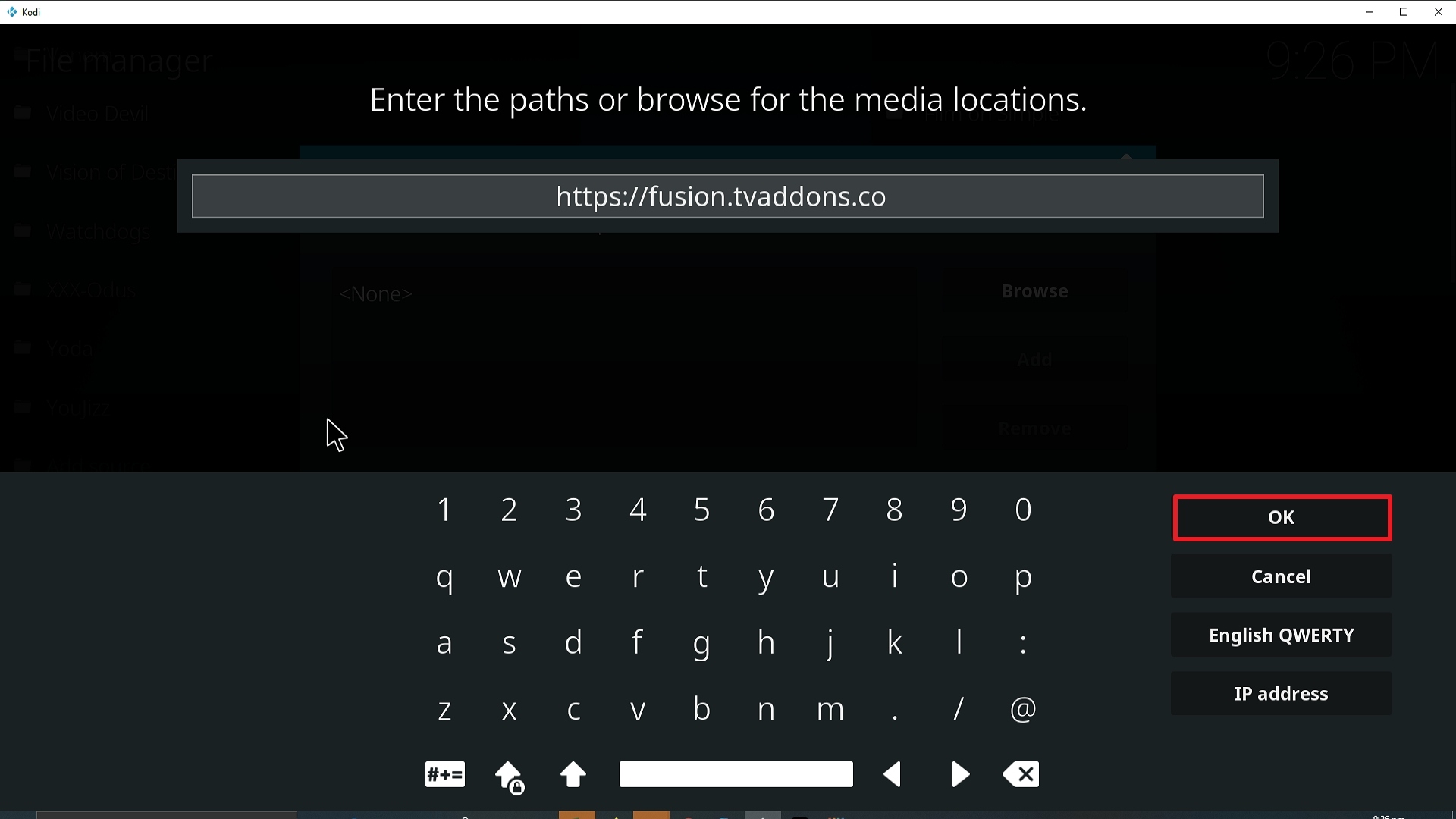 Step 10 Installing Adult Hideout Kodi addon on Kodi