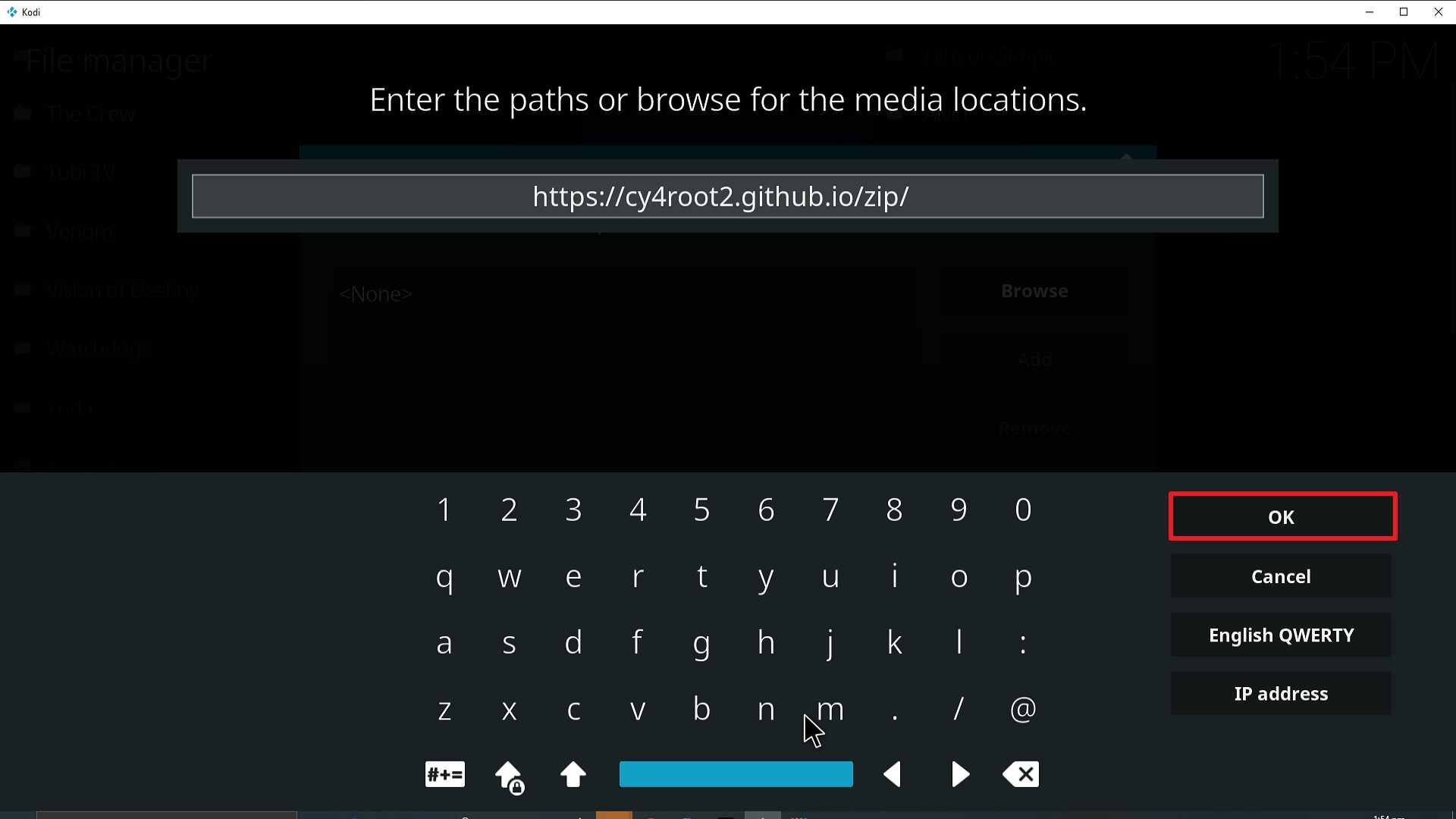 Step 10 Installing Clowns RepLica addon on Kodi