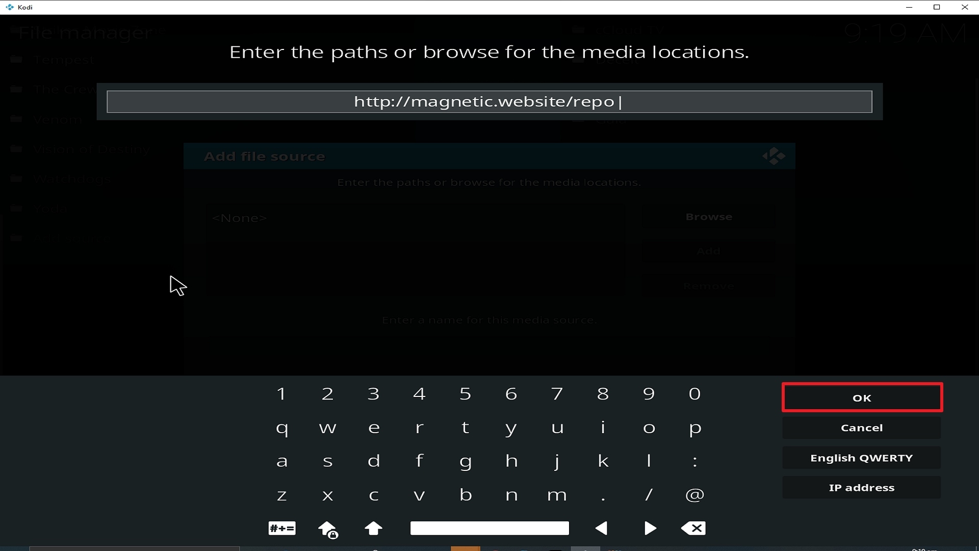 Step 10 Installing Nole Cinema addon on Kodi