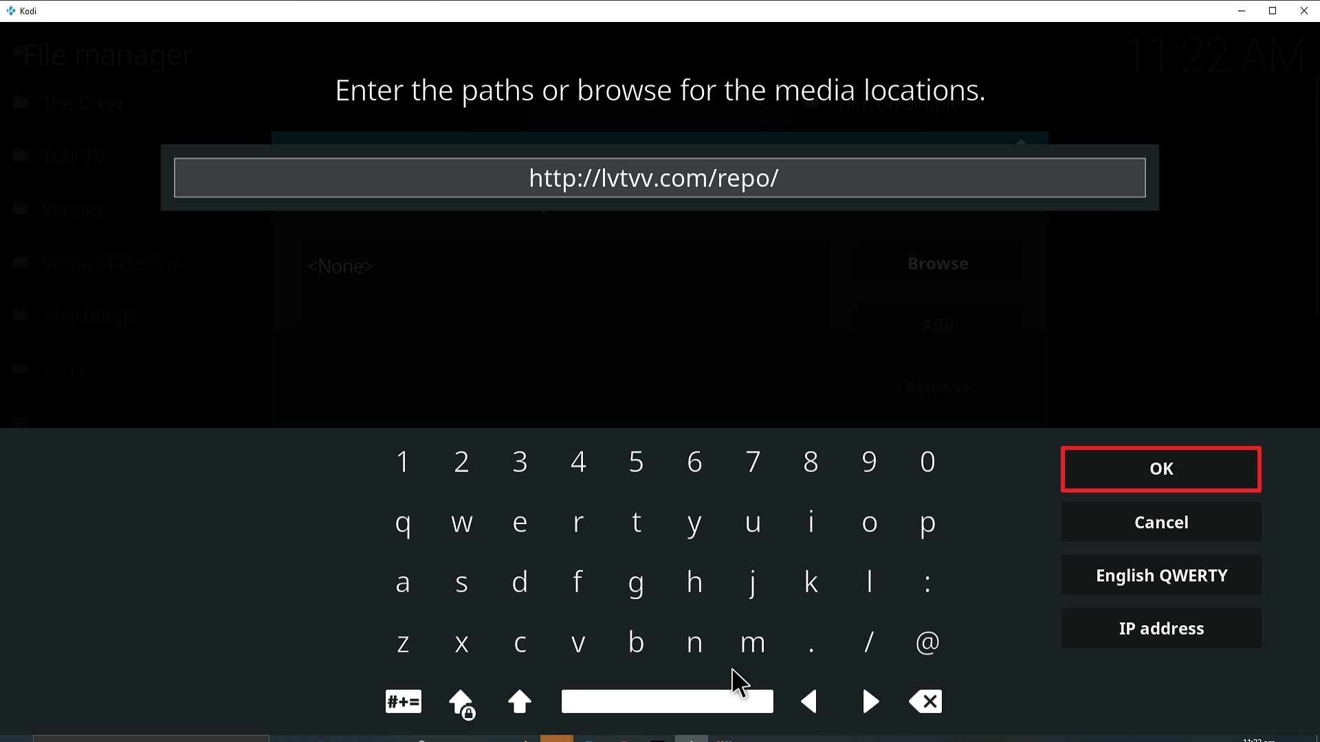 Step 10 Installing Sports World addon on Kodi