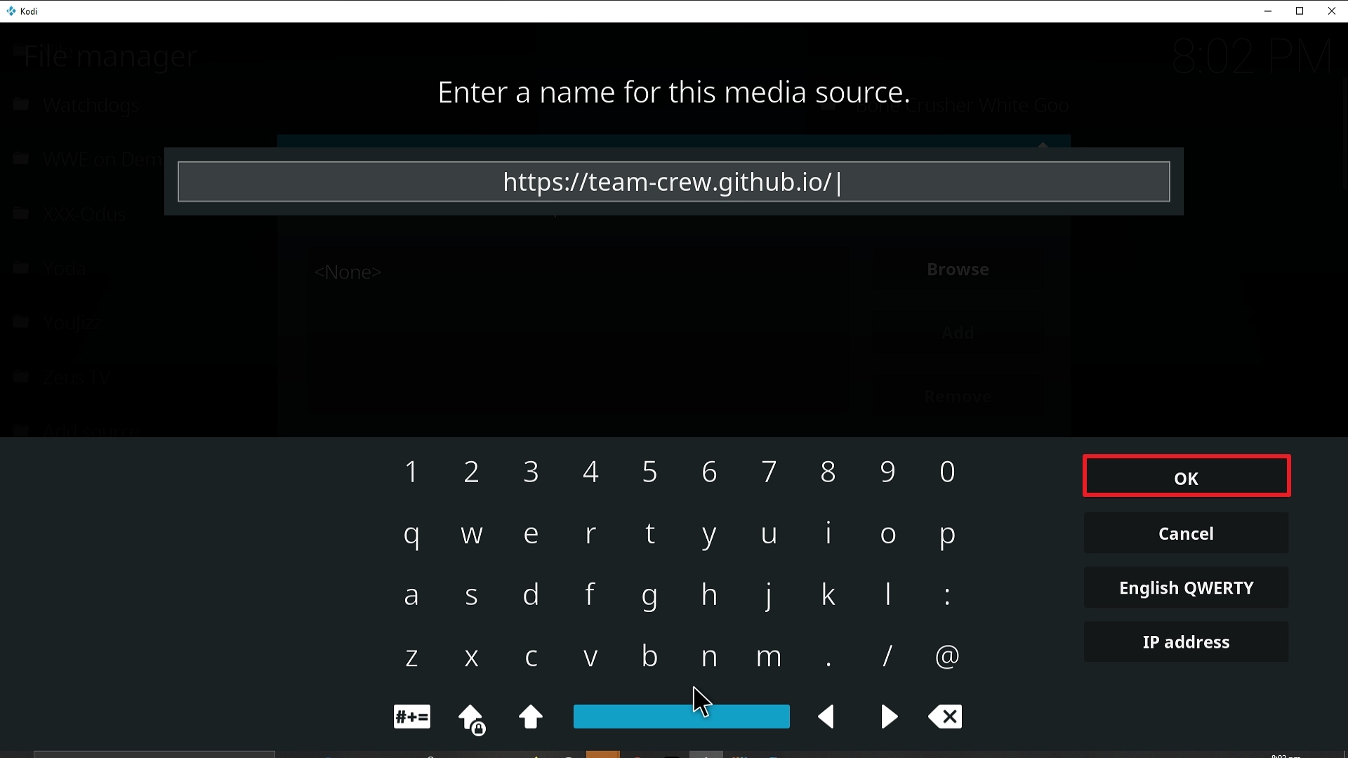 Step 10 Installing Vision of Destiny addon on Kodi