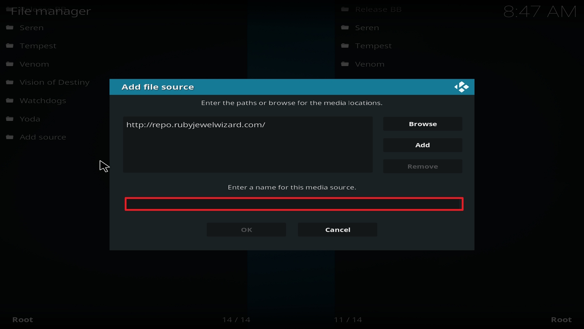 Step 11 Installing Movie Theater Butter addon on Kodi