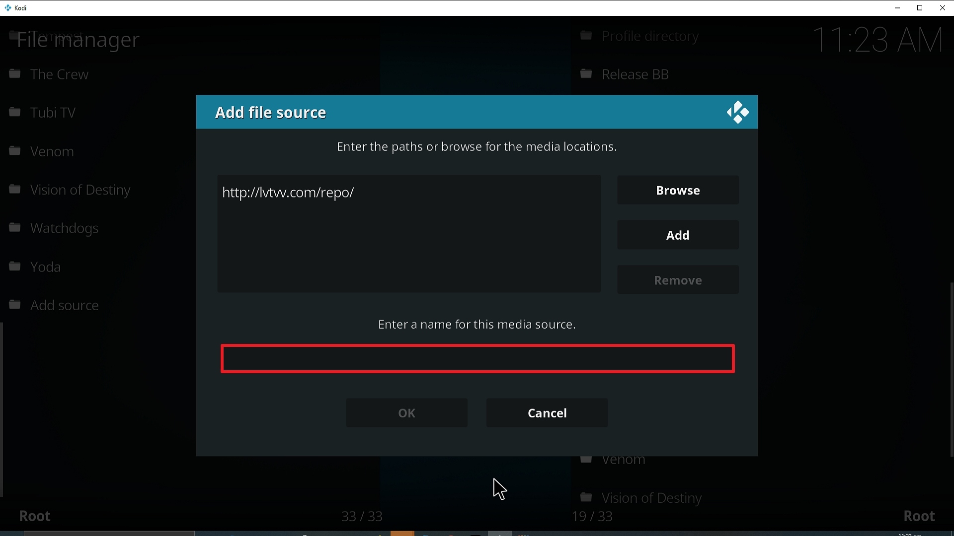 Step 11 Installing Sports World addon on Kodi