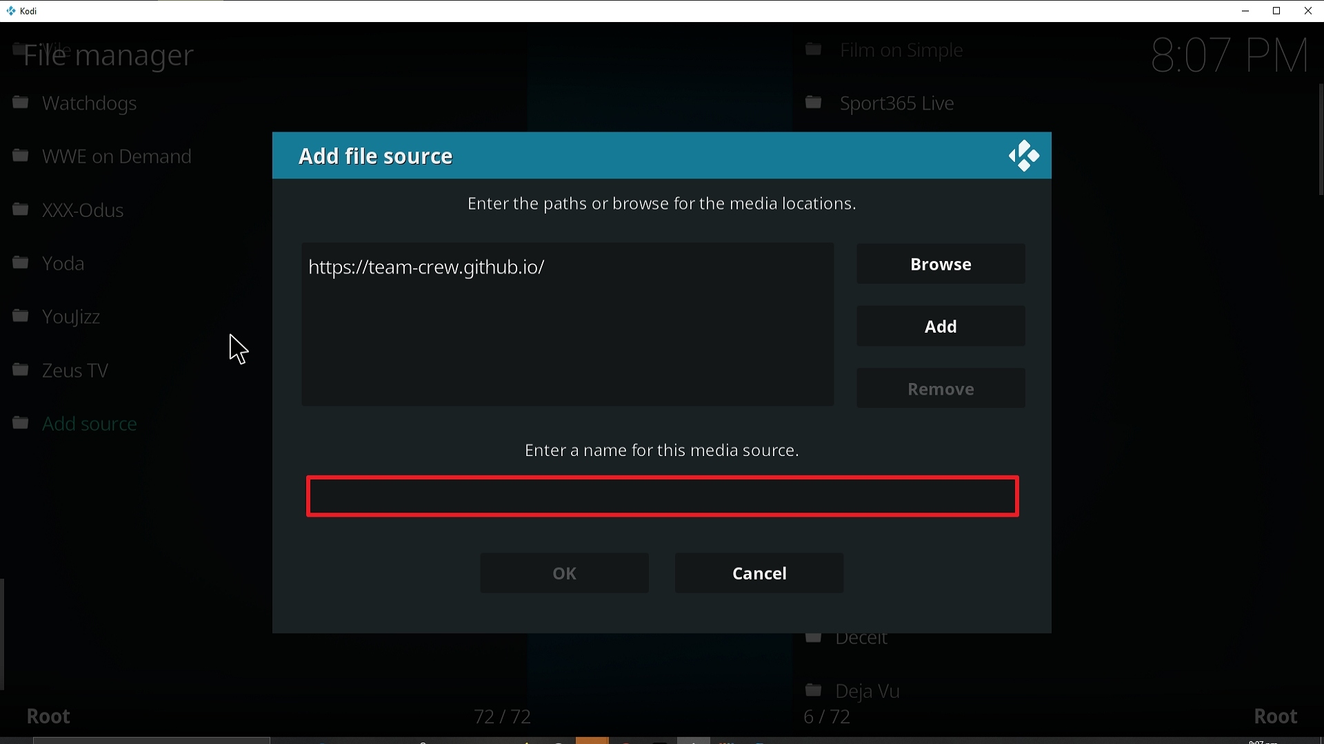 Step 11 Installing Vision of Destiny addon on Kodi