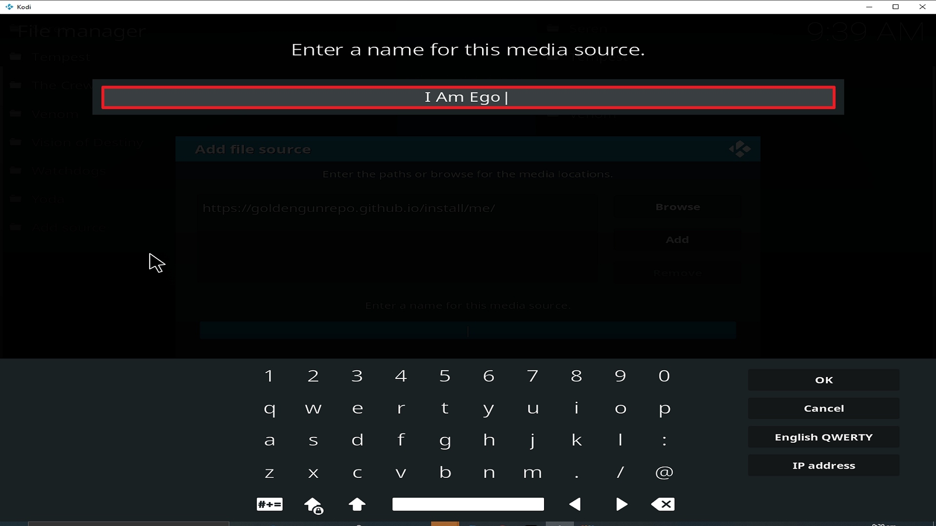 Step 12 Installing I Am Ego addon on Kodi