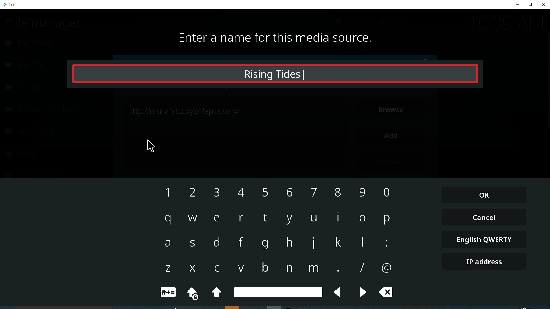 Step 12 Installing Rising Tides addon on Kodi