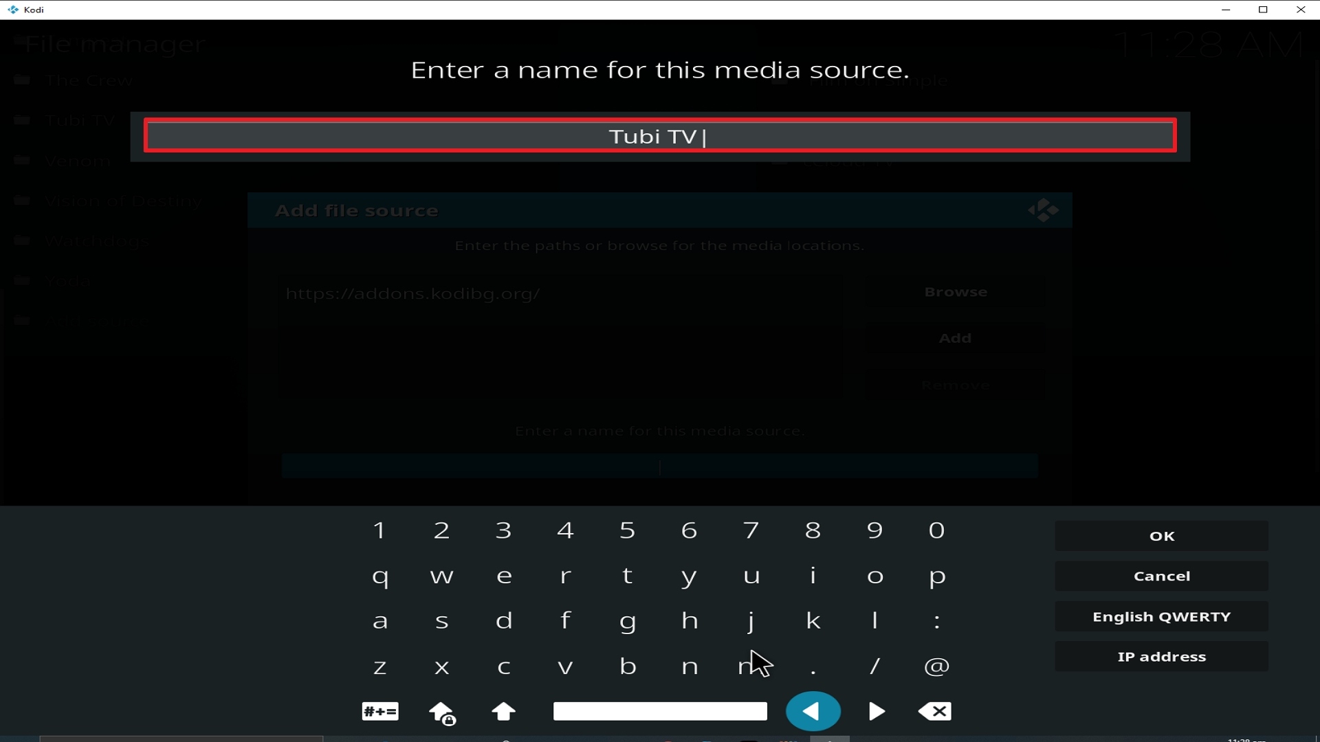 Step 12 Installing Tubi TV addon on Kodi