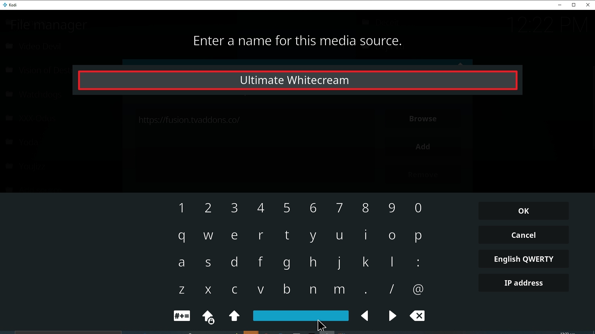 Step 12 Installing Ultimate Whitecream Kodi addon on Kodi