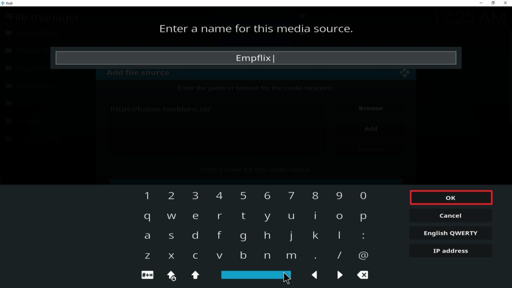 Step 13 Installing Empflix Kodi addon on Kodi