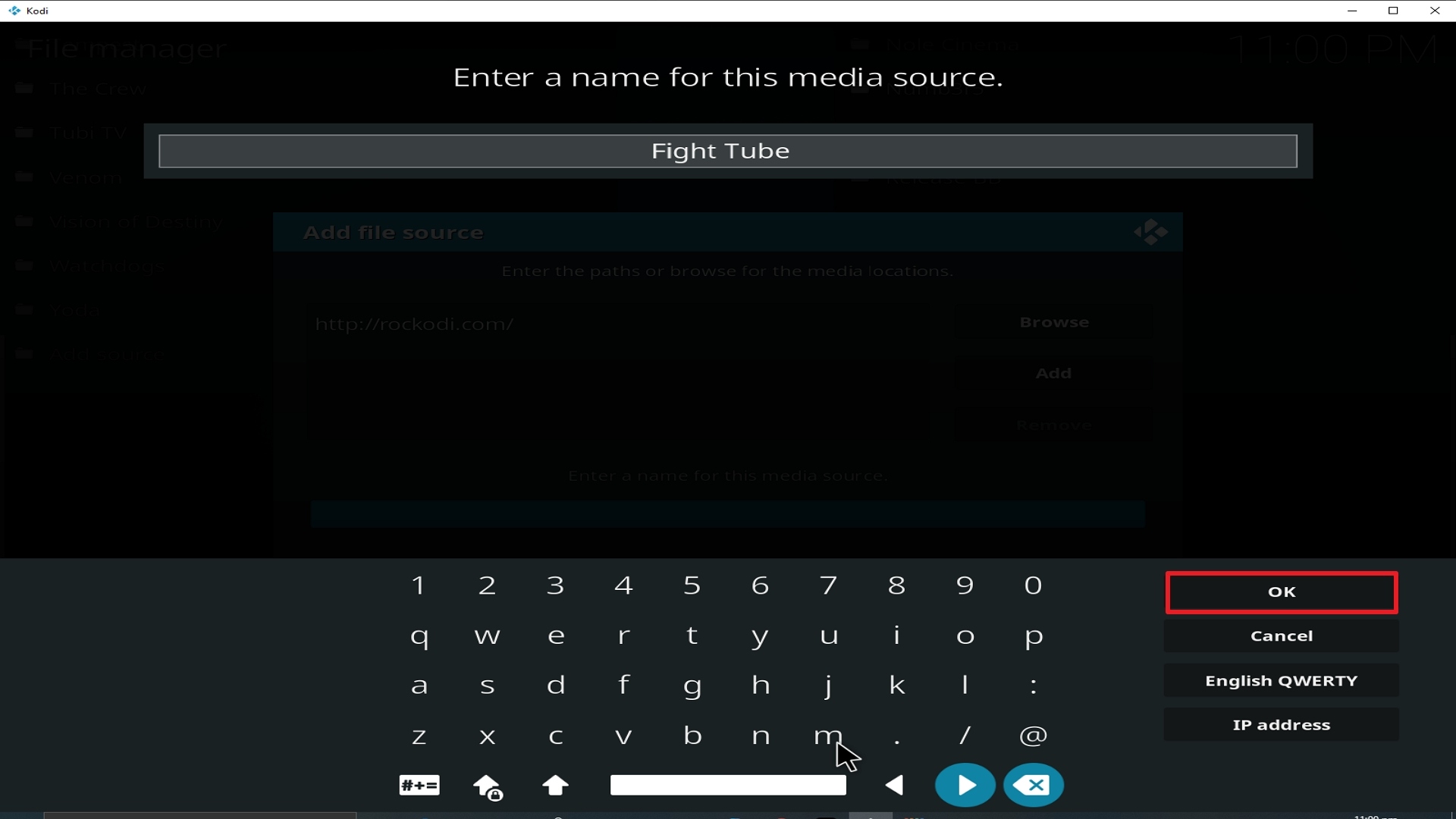 Step 13 Installing Fight Tube addon on Kodi