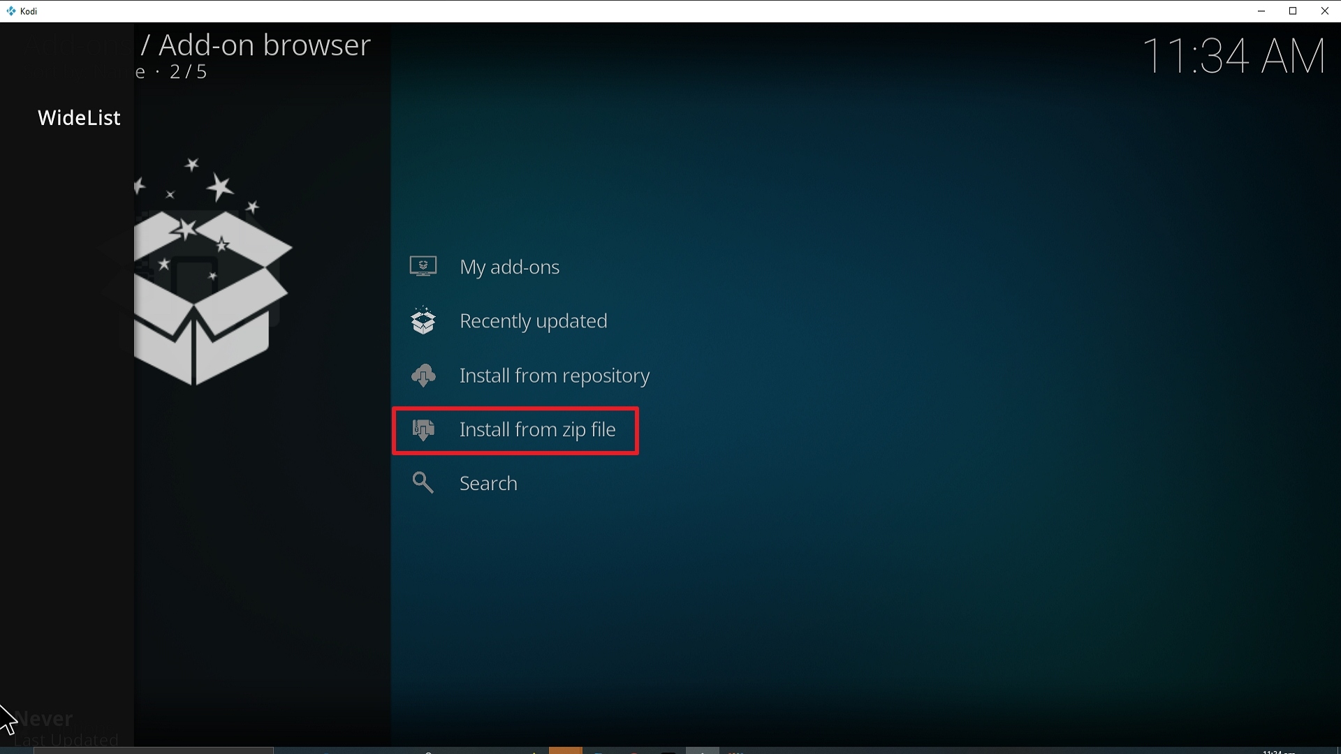 Step 16 Installing Sports World addon on Kodi