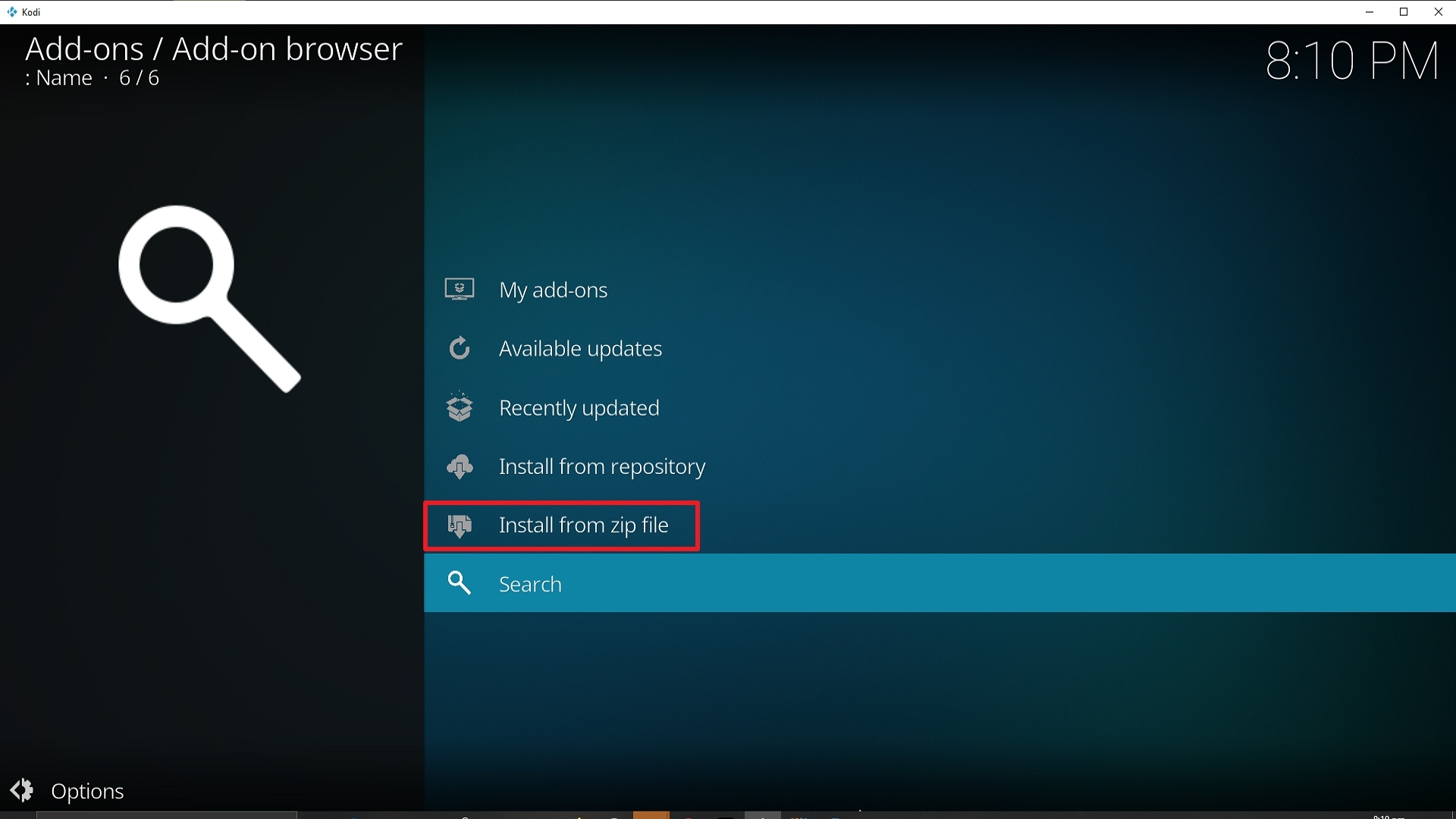 Step 16 Installing Vision of Destiny addon on Kodi